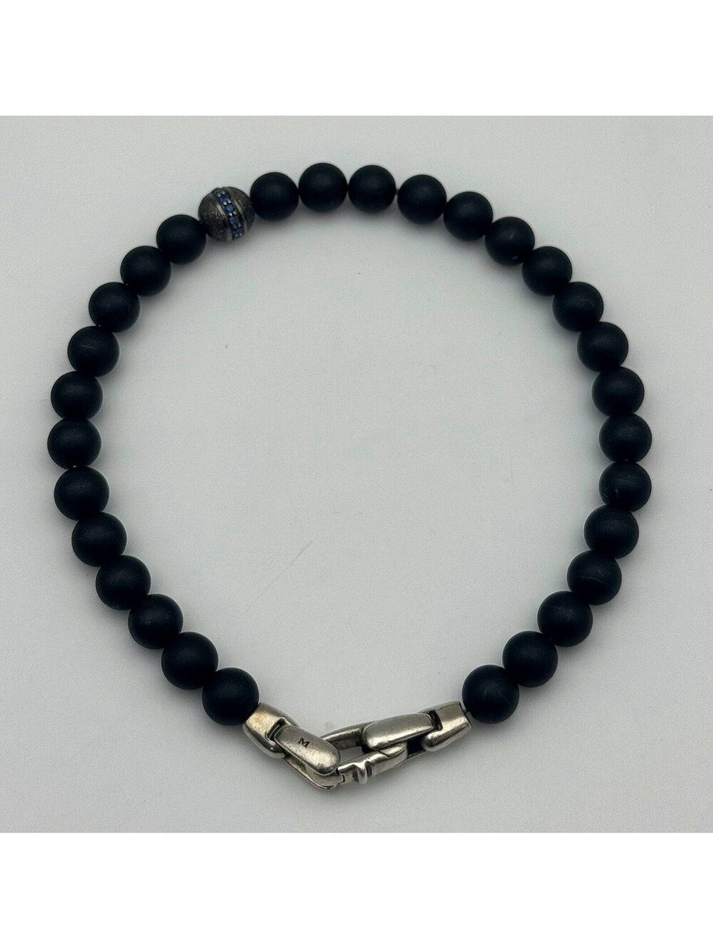 David Yurman Spiritual Beads Bracelet Black Onyx & Sapphires